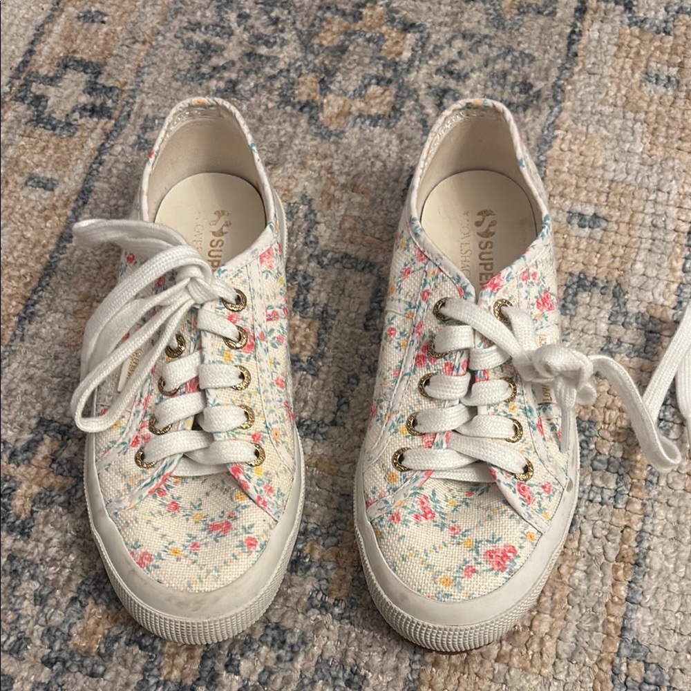 LoveShackFancy Superga Women's Floral Canvas Sneakers